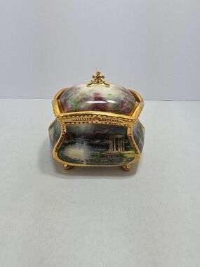 Bradford Exchange Thomas Kinkade "Garden Of Prayer" Musical Prayer Box (QU)